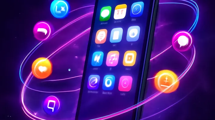 9777DET COM Sleek smartphone floating in space